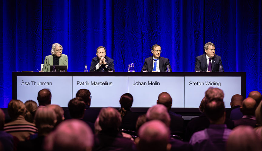 The bureau at Sandvik annual general meeting 2024 (photo)